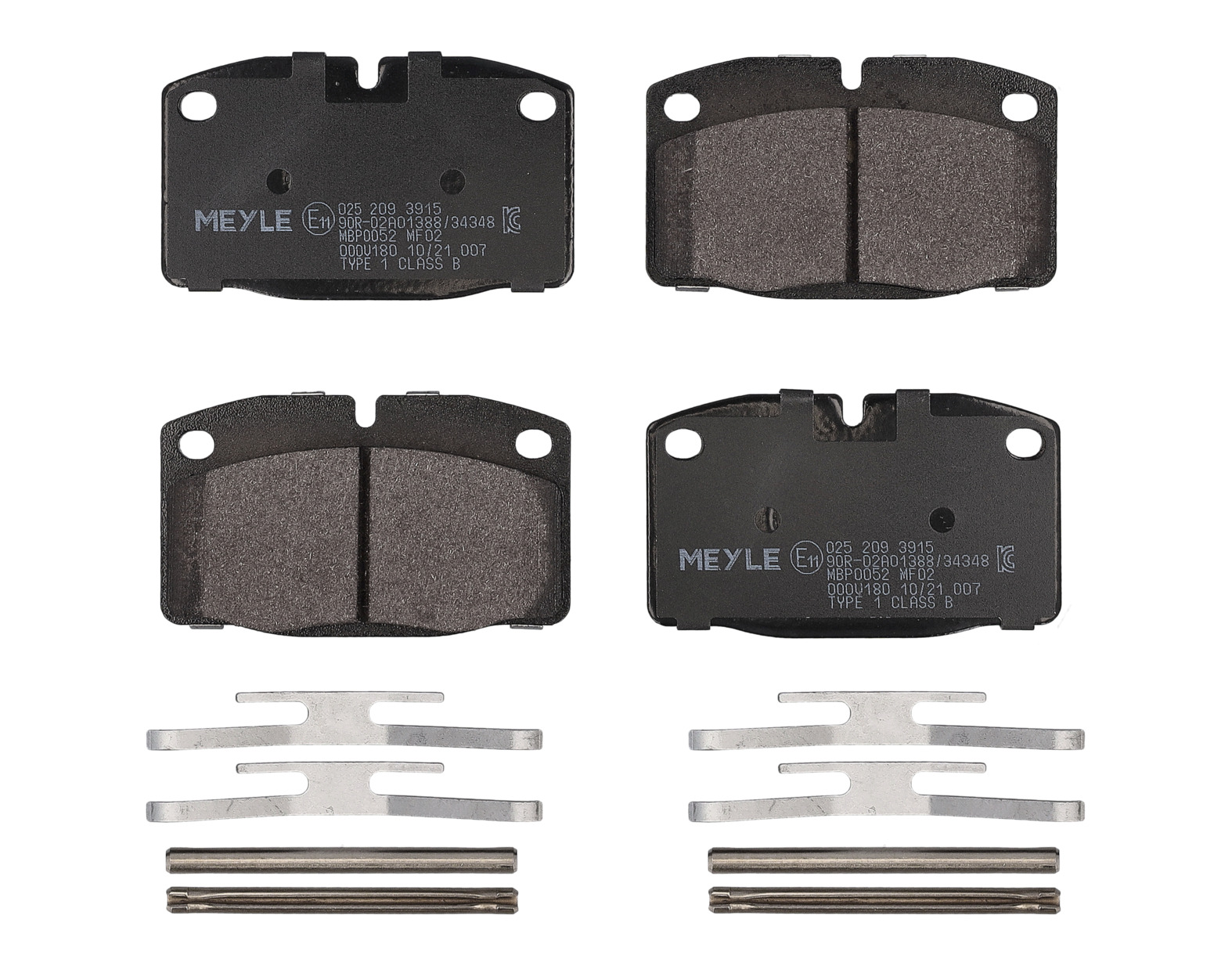 MEYLE Bremseklodser 0252093915 foraksel for OPEL VAUXHALL GENERAL MOTORS