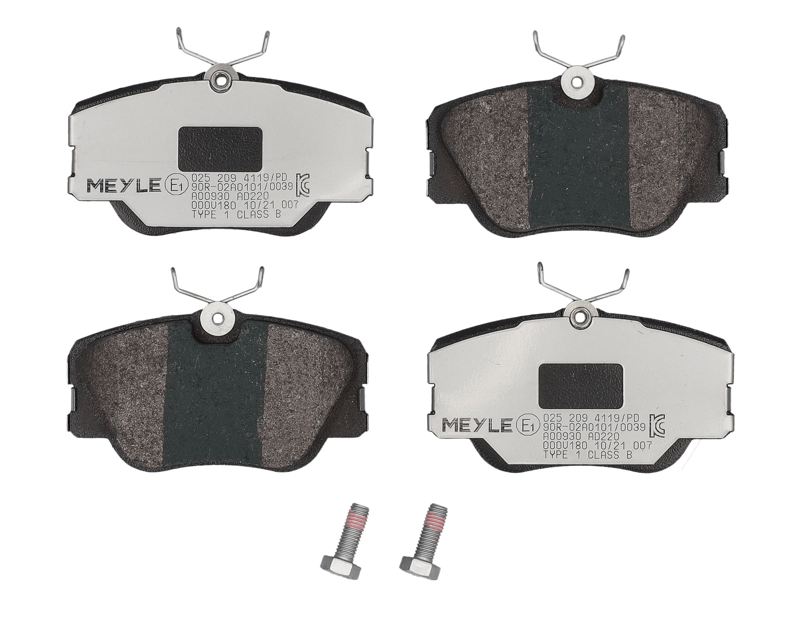 MEYLE Bremseklodser 0252094119pd foraksel for MERCEDES-BENZ