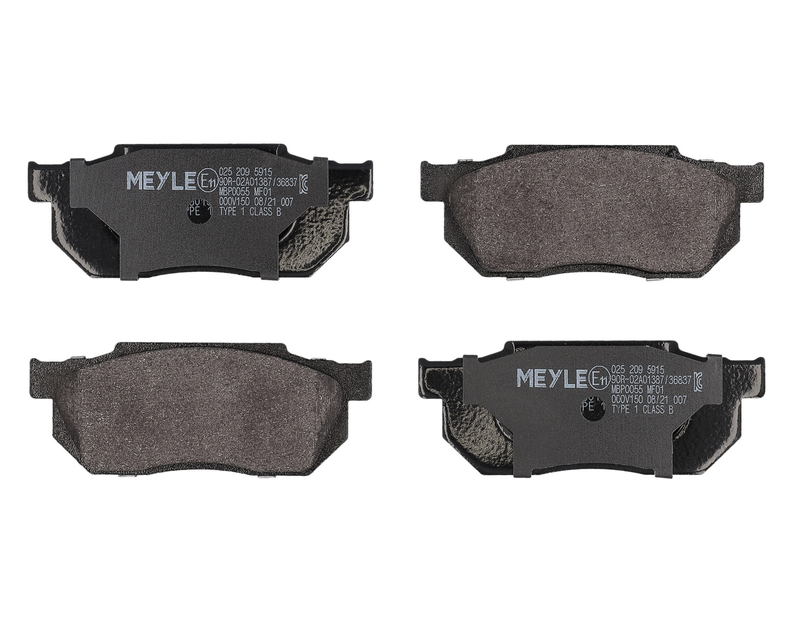 MEYLE Bremseklodser 0252095915 foraksel for HONDA