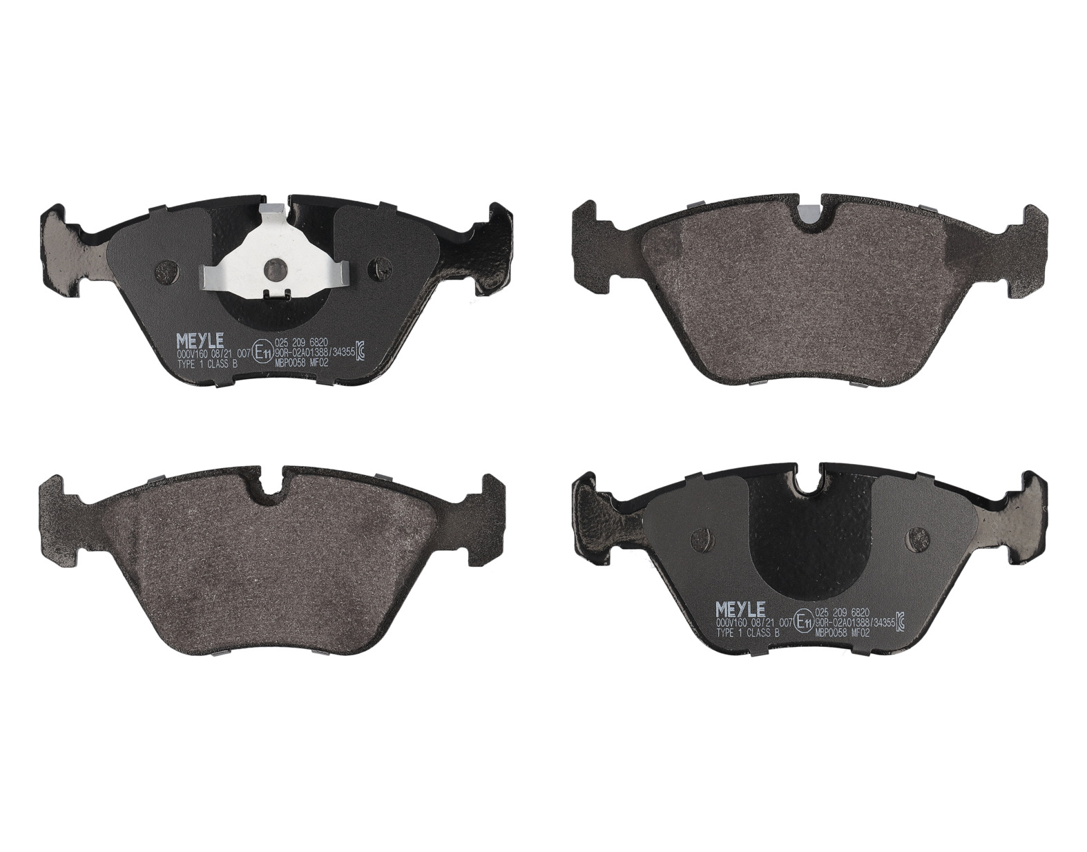 MEYLE Bremseklodser 0252096820 foraksel for BMW