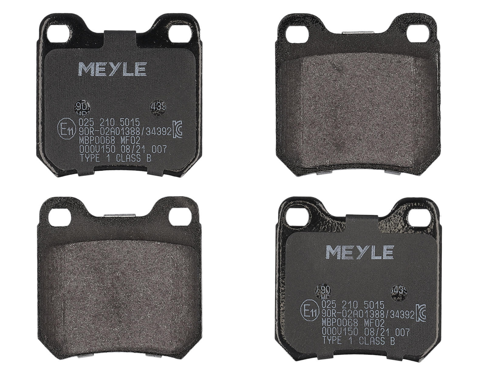 MEYLE Bremseklodser 0252105015 bagaksel for VAUXHALL OPEL SAAB GENERAL MOTORS