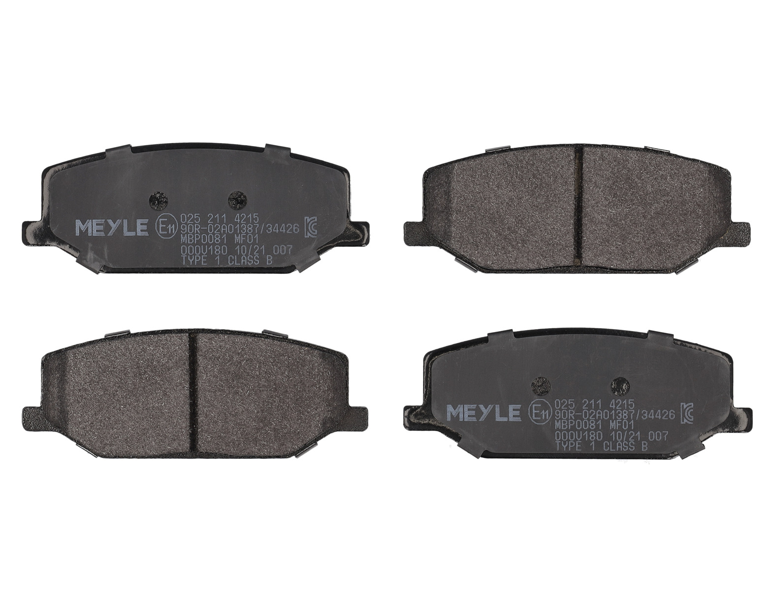MEYLE Bremseklodser 0252114215 foraksel for SUZUKI