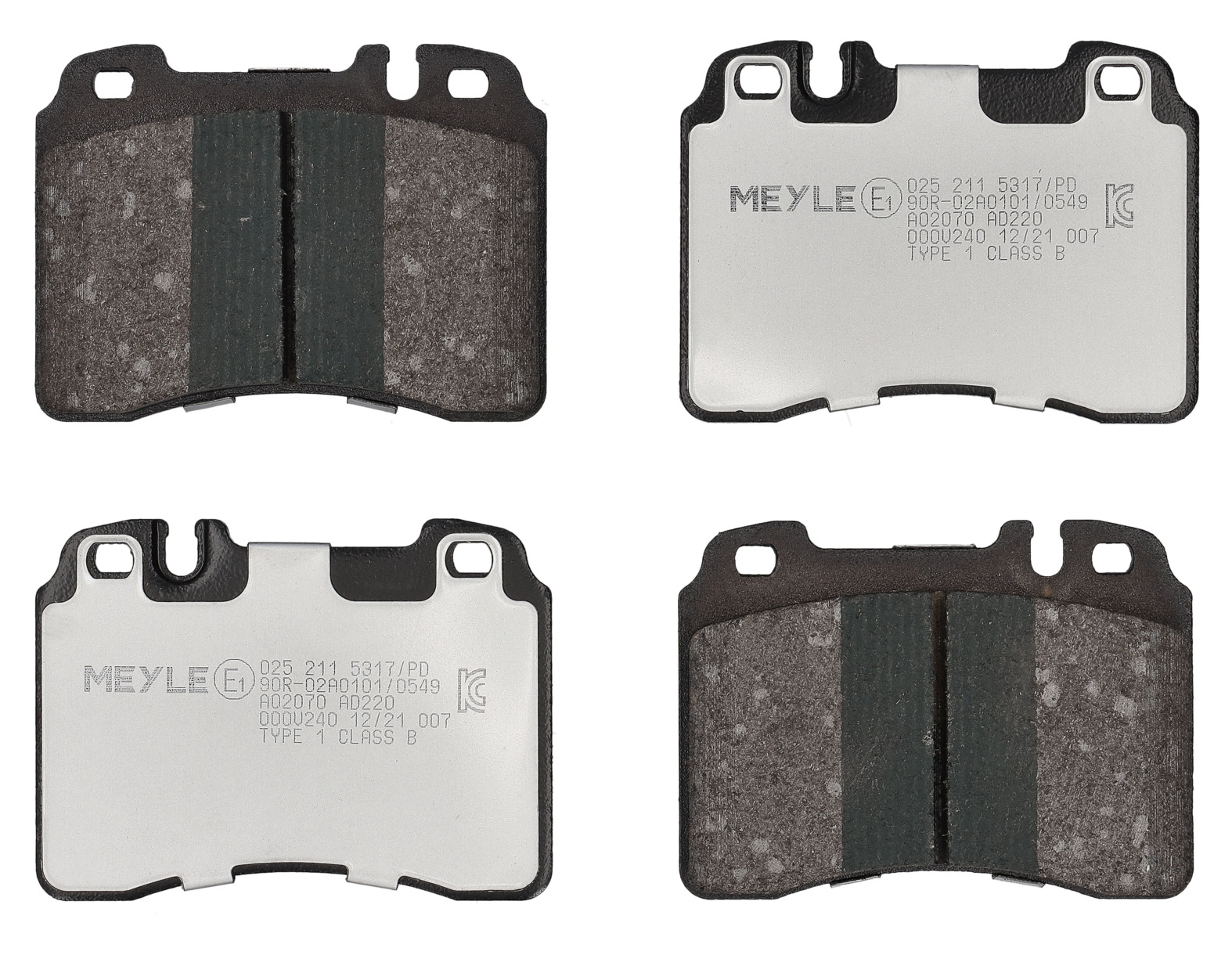 MEYLE Bremseklodser 0252115317pd foraksel for MERCEDES-BENZ