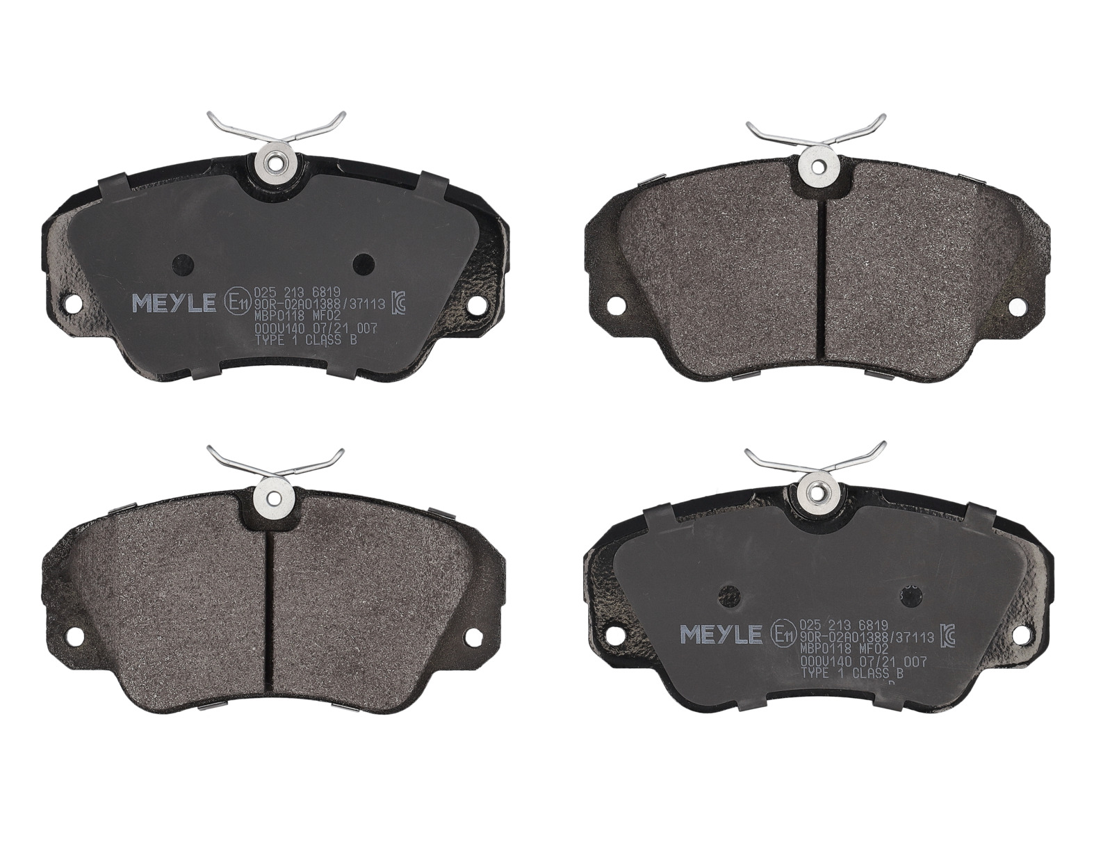 MEYLE Bremseklodser 0252136819 foraksel for OPEL VAUXHALL GENERAL MOTORS