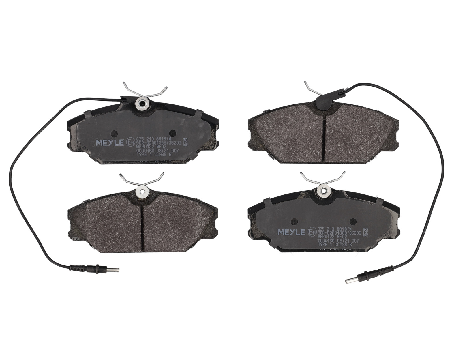 MEYLE Bremseklodser 0252138818w foraksel for RENAULT