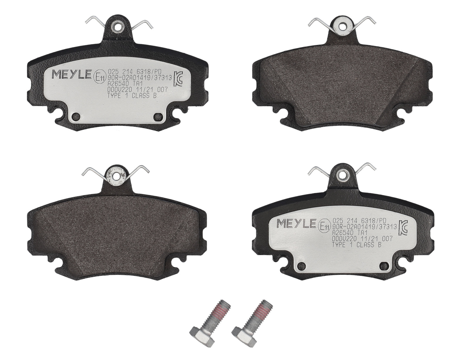 MEYLE Bremseklodser 0252146318pd foraksel for PEUGEOT DACIA RENAULT