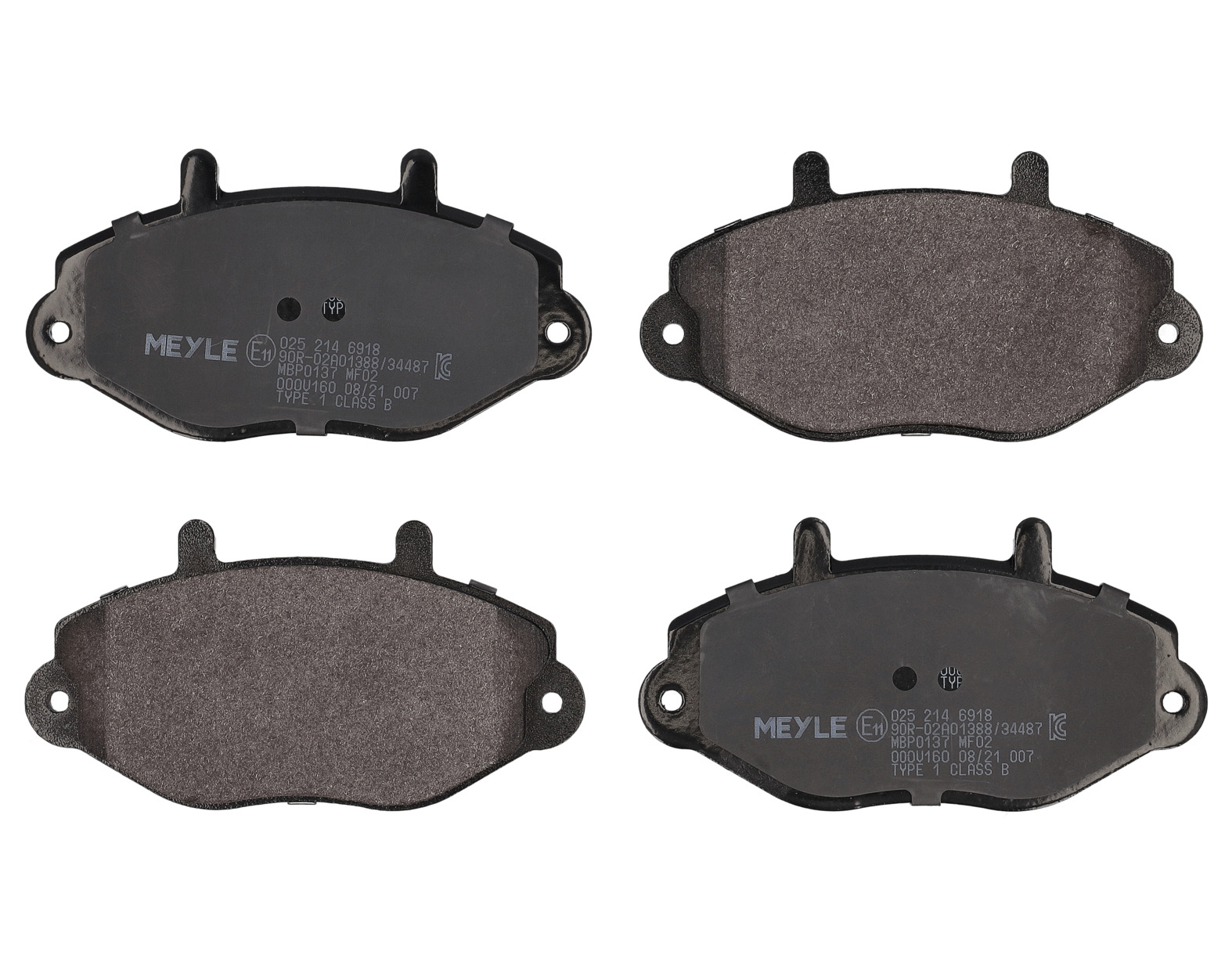 MEYLE Bremseklodser 0252146918 foraksel for FORD