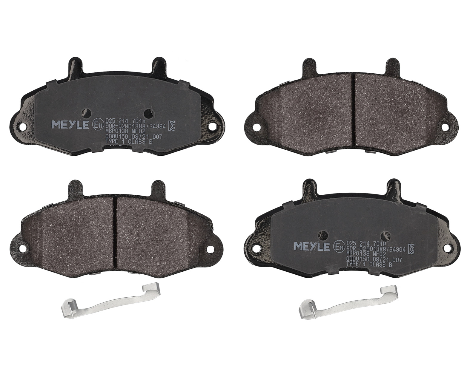 MEYLE Bremseklodser 0252147018 foraksel for FORD