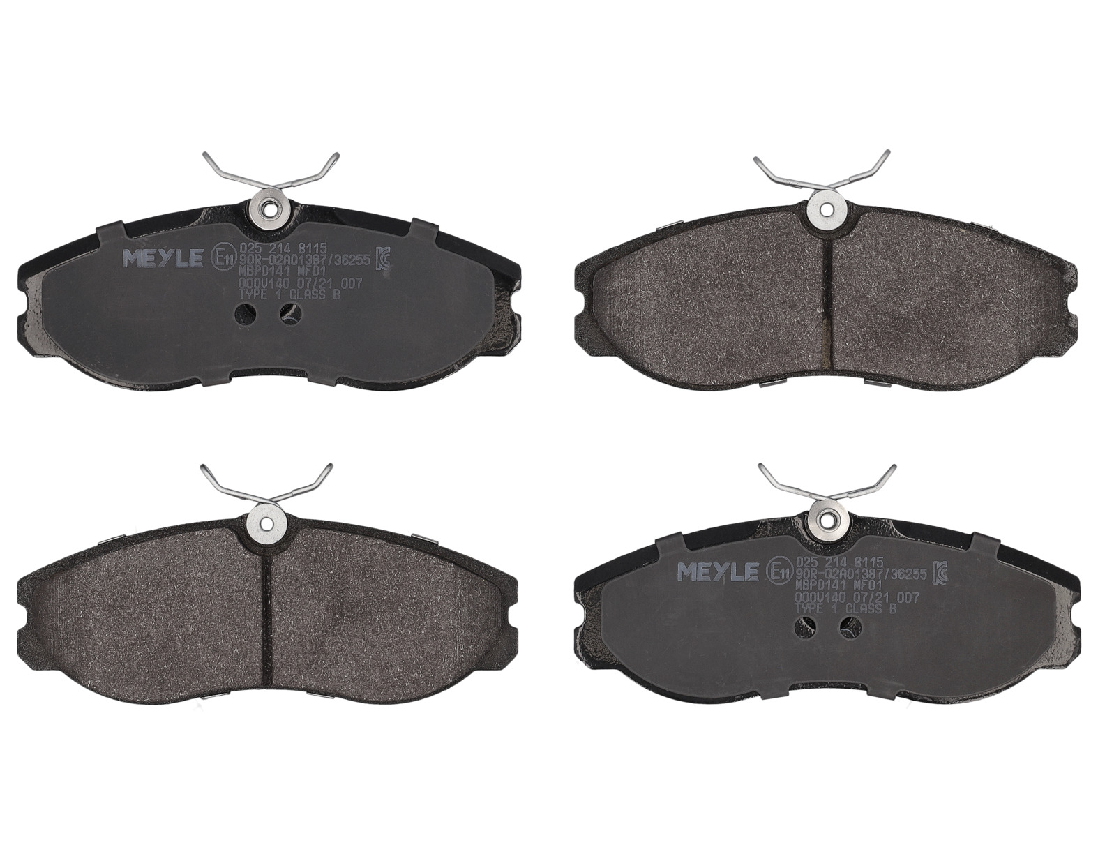 MEYLE Bremseklodser 0252148115 foraksel for FORD NISSAN