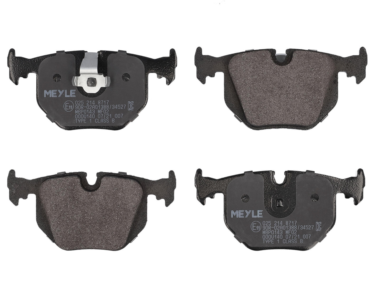 MEYLE Bremseklodser 0252148717 bagaksel for BMW LAND ROVER