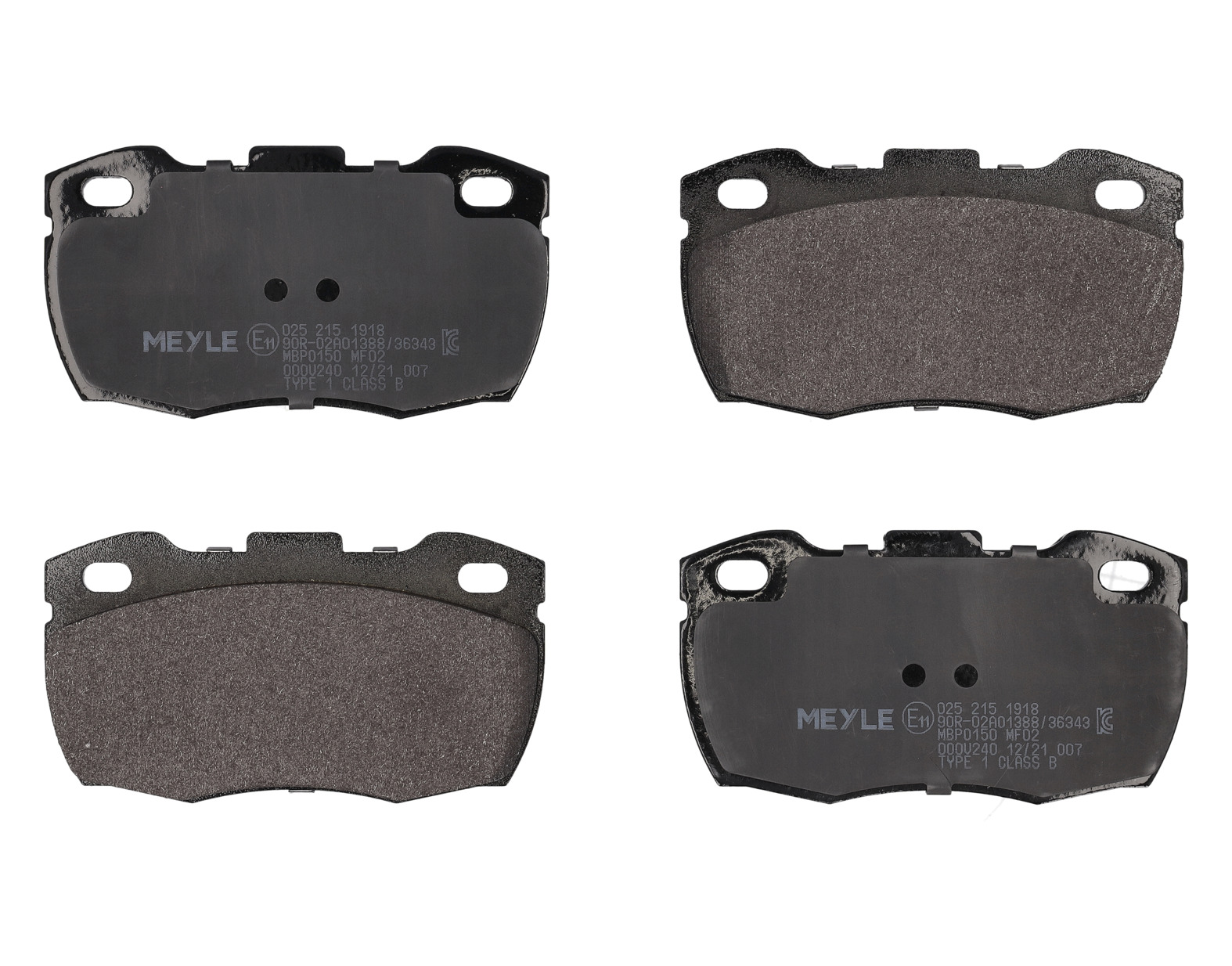 MEYLE Bremseklodser 0252151918 foraksel for LAND ROVER