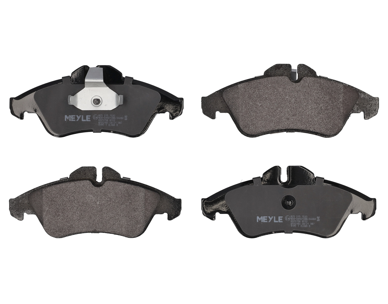 MEYLE Bremseklodser 0252157620 foraksel for MERCEDES-BENZ VW