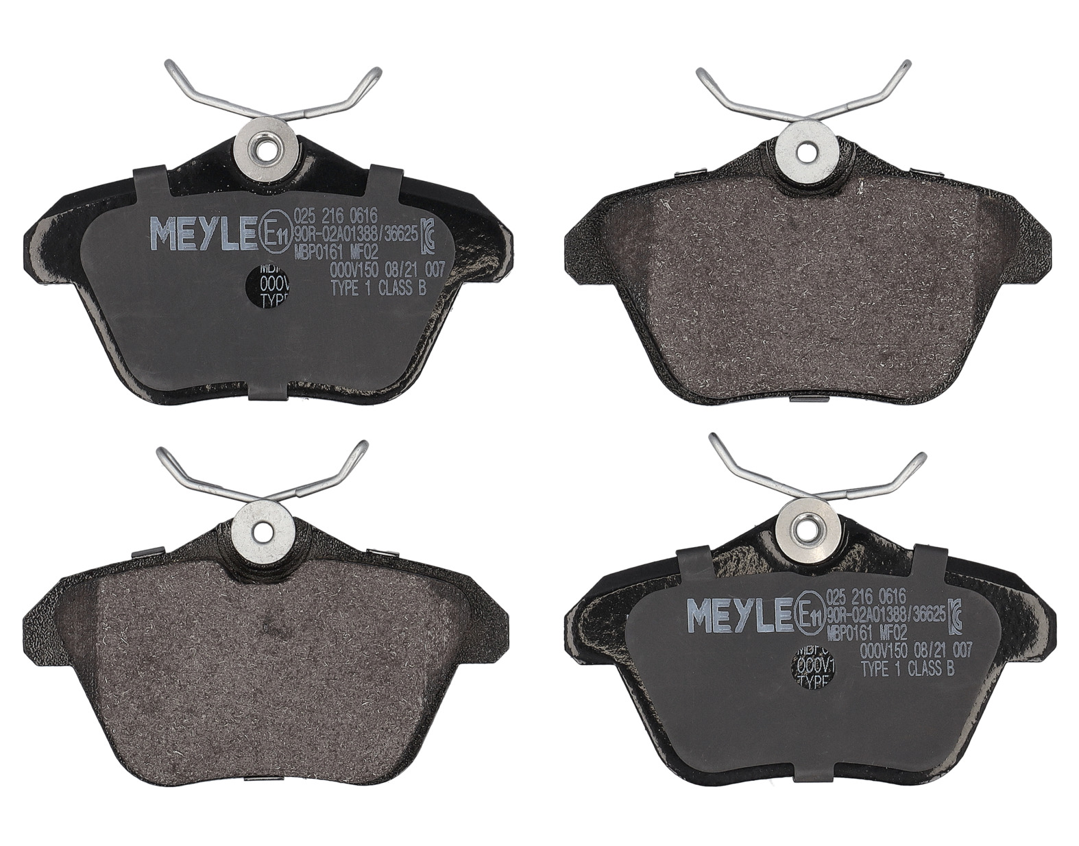 MEYLE Bremseklodser 0252160616 bagaksel for LANCIA ALFA ROMEO