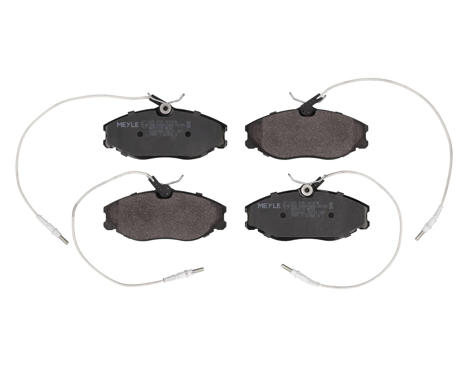MEYLE Bremseklodser 0252167419w foraksel for PEUGEOT CITROËN