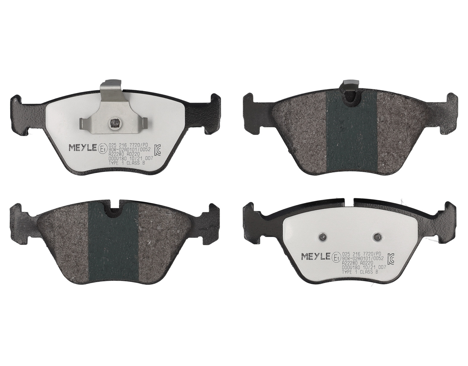 MEYLE Bremseklodser 0252167720pd foraksel for BMW