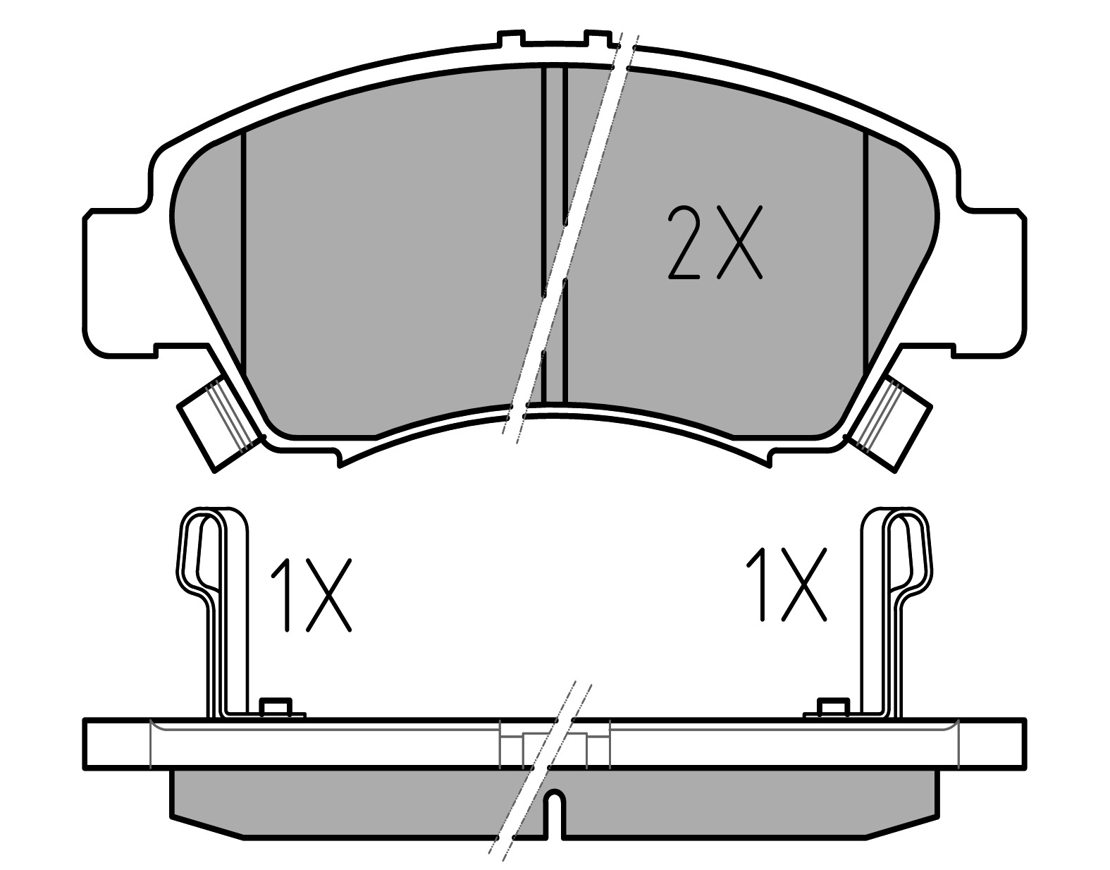 MEYLE Bremseklodser 0252169715pd foraksel for HONDA