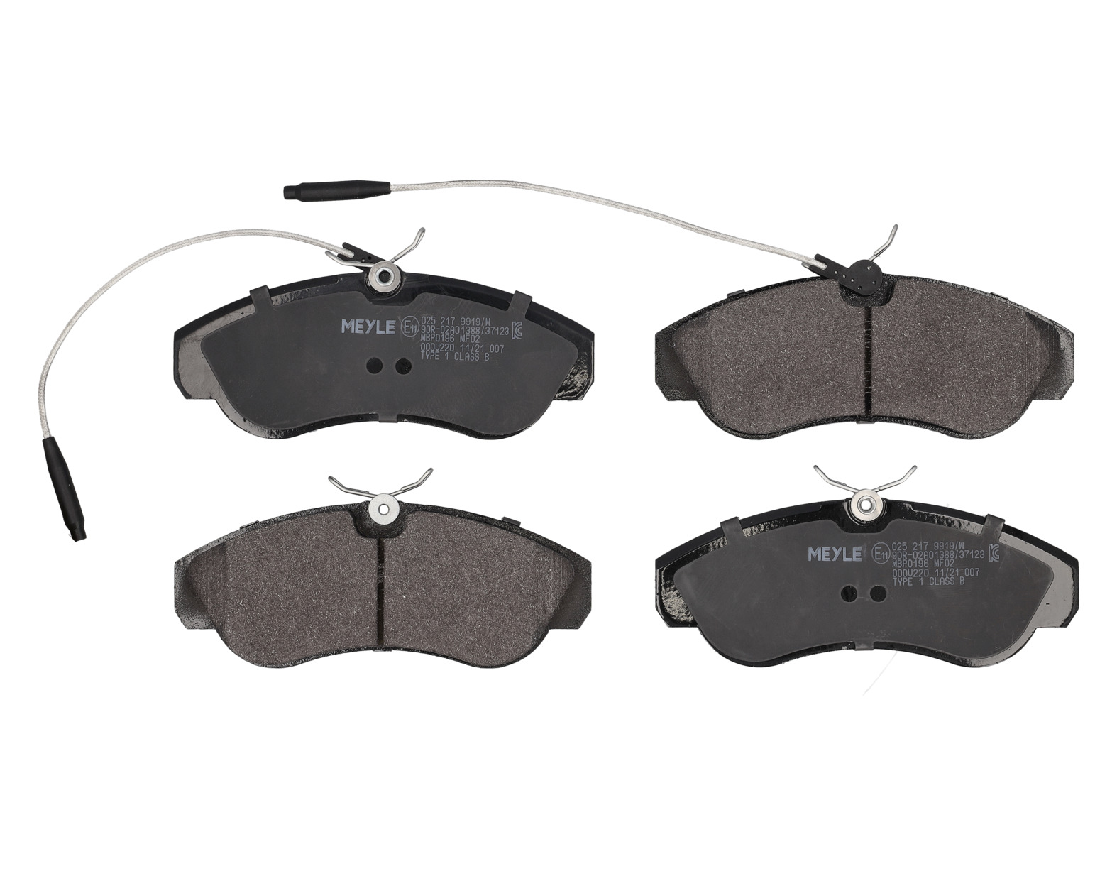 MEYLE Bremseklodser 0252179919w foraksel for PEUGEOT CITROËN FIAT