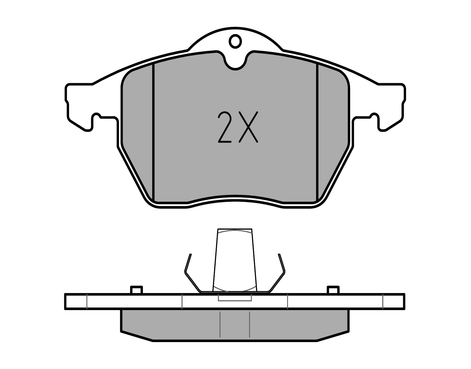 MEYLE Bremseklodser 0252182919 foraksel for VAUXHALL OPEL SAAB GENERAL MOTORS