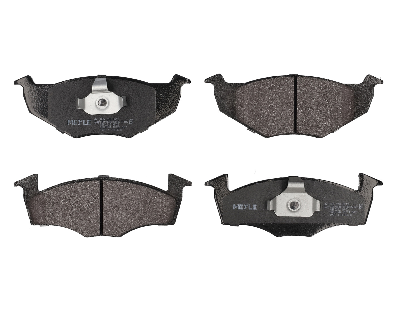 MEYLE Bremseklodser 0252186619 foraksel for VW