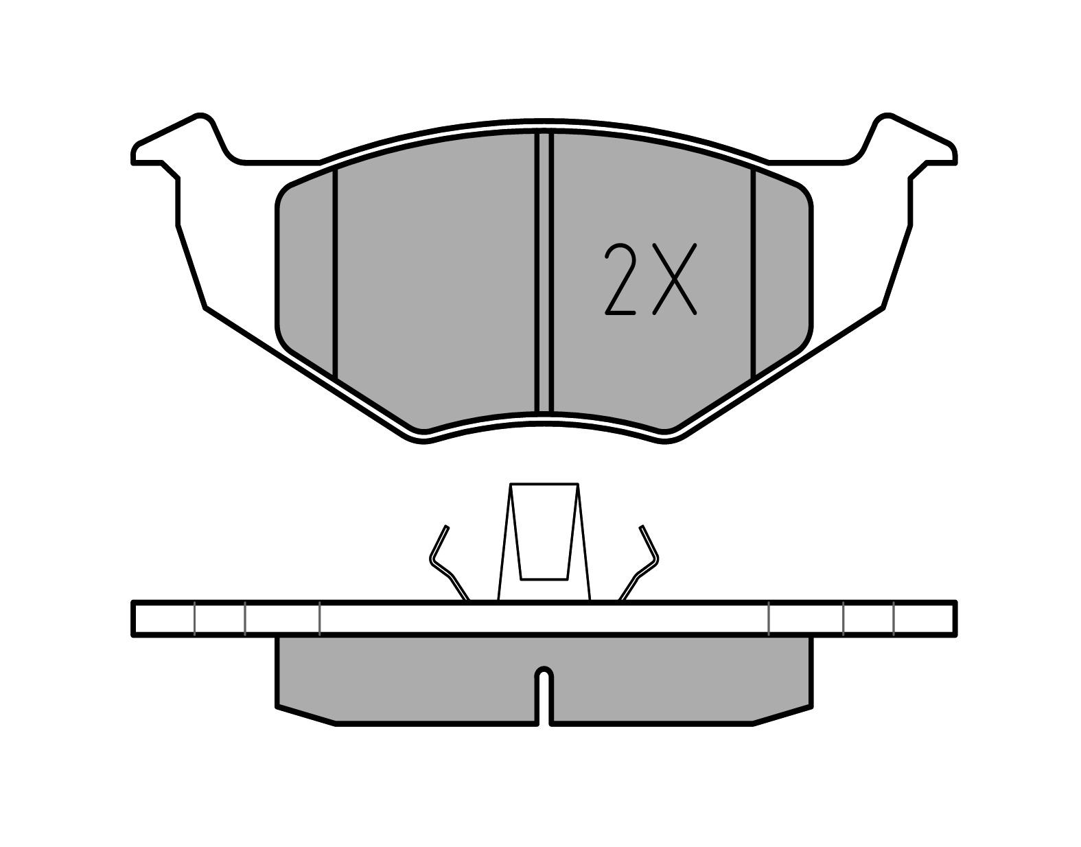 MEYLE Bremseklodser 0252186619pd foraksel for VW
