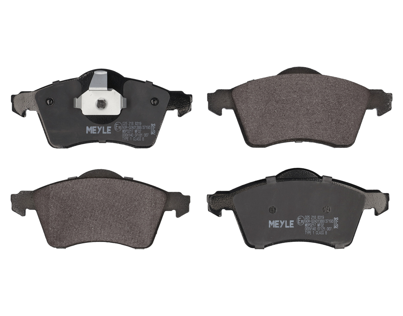 MEYLE Bremseklodser 0252188319 foraksel for VW