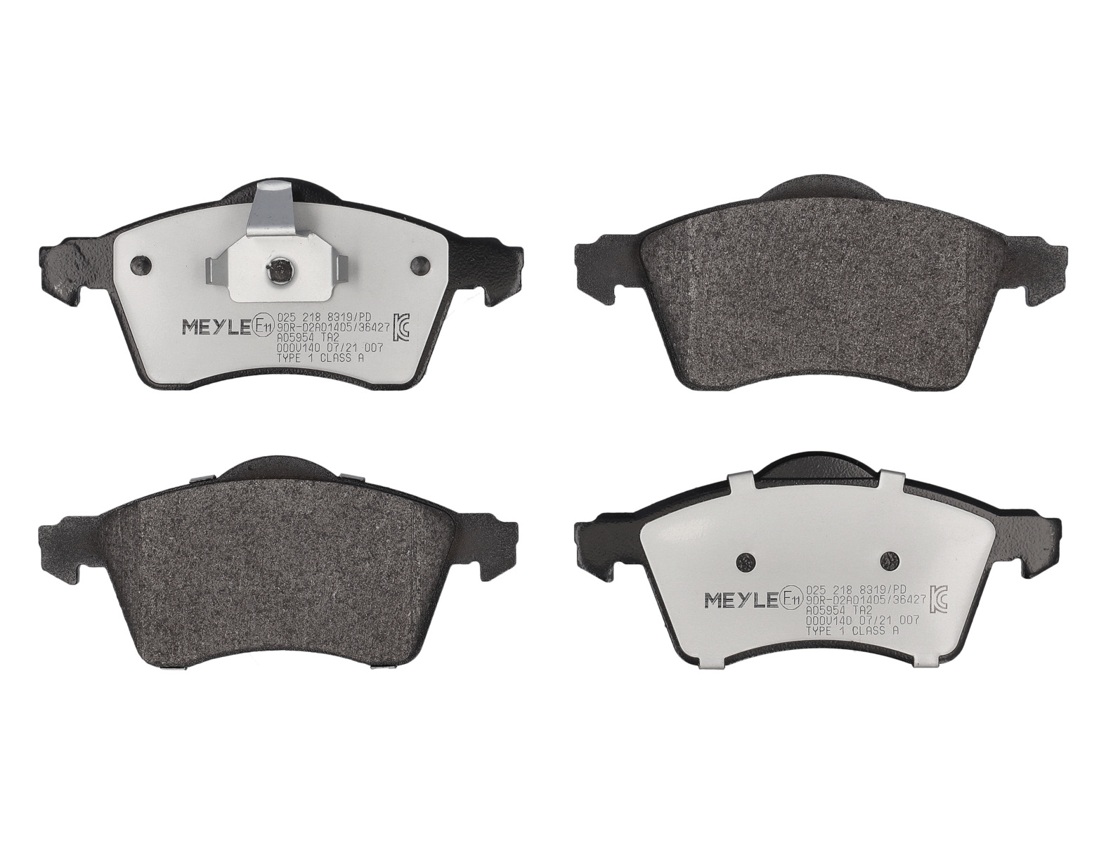 MEYLE Bremseklodser 0252188319pd foraksel for VW