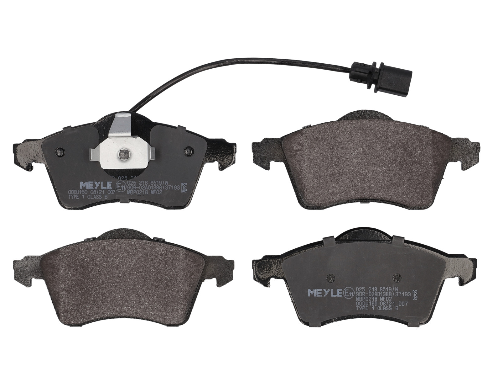 MEYLE Bremseklodser 0252188519w foraksel for VW
