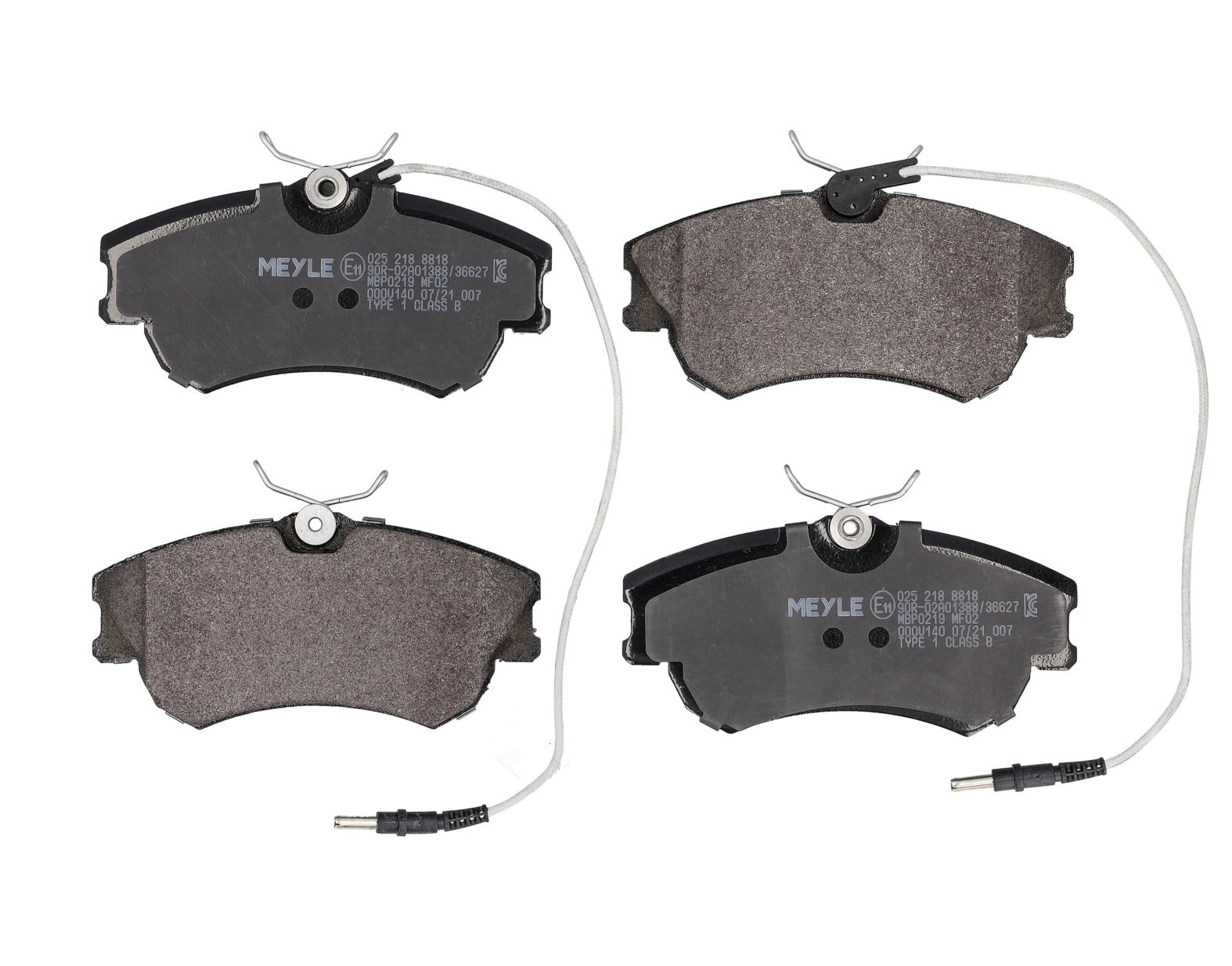 MEYLE Bremseklodser 0252188818 foraksel for RENAULT