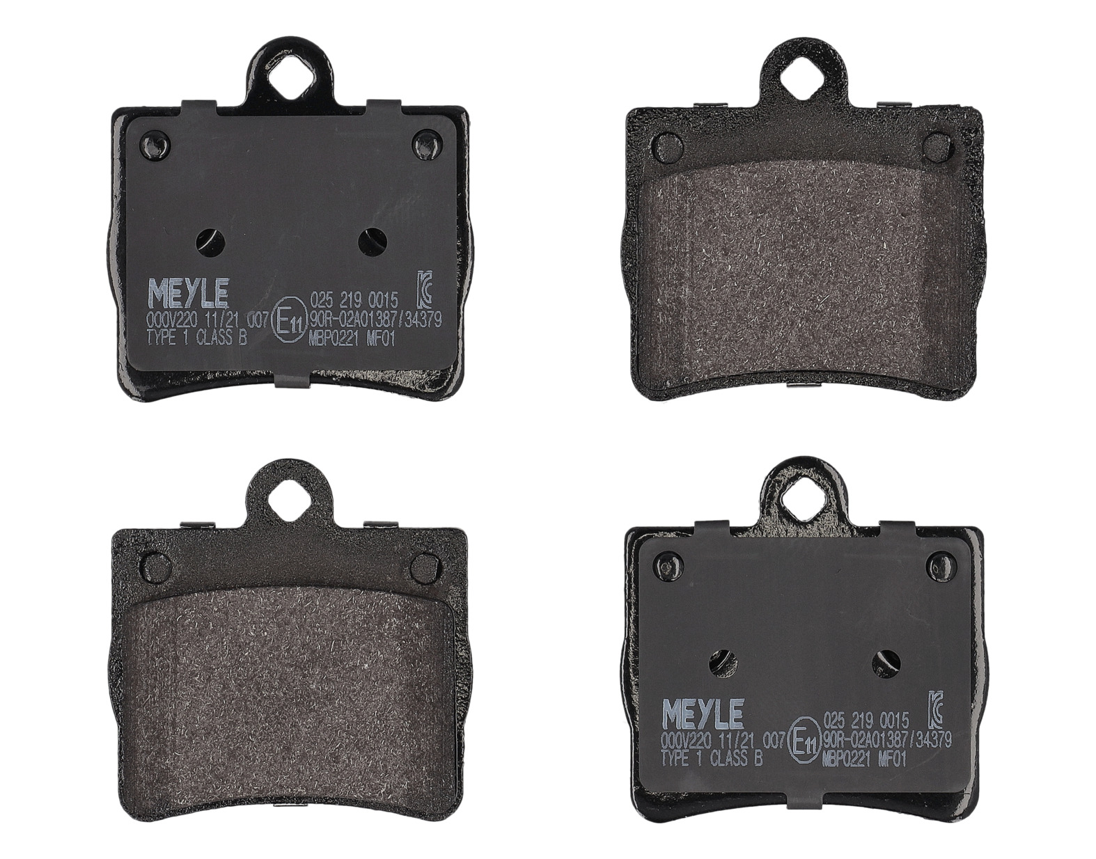 MEYLE Bremseklodser 0252190015 bagaksel for MERCEDES-BENZ