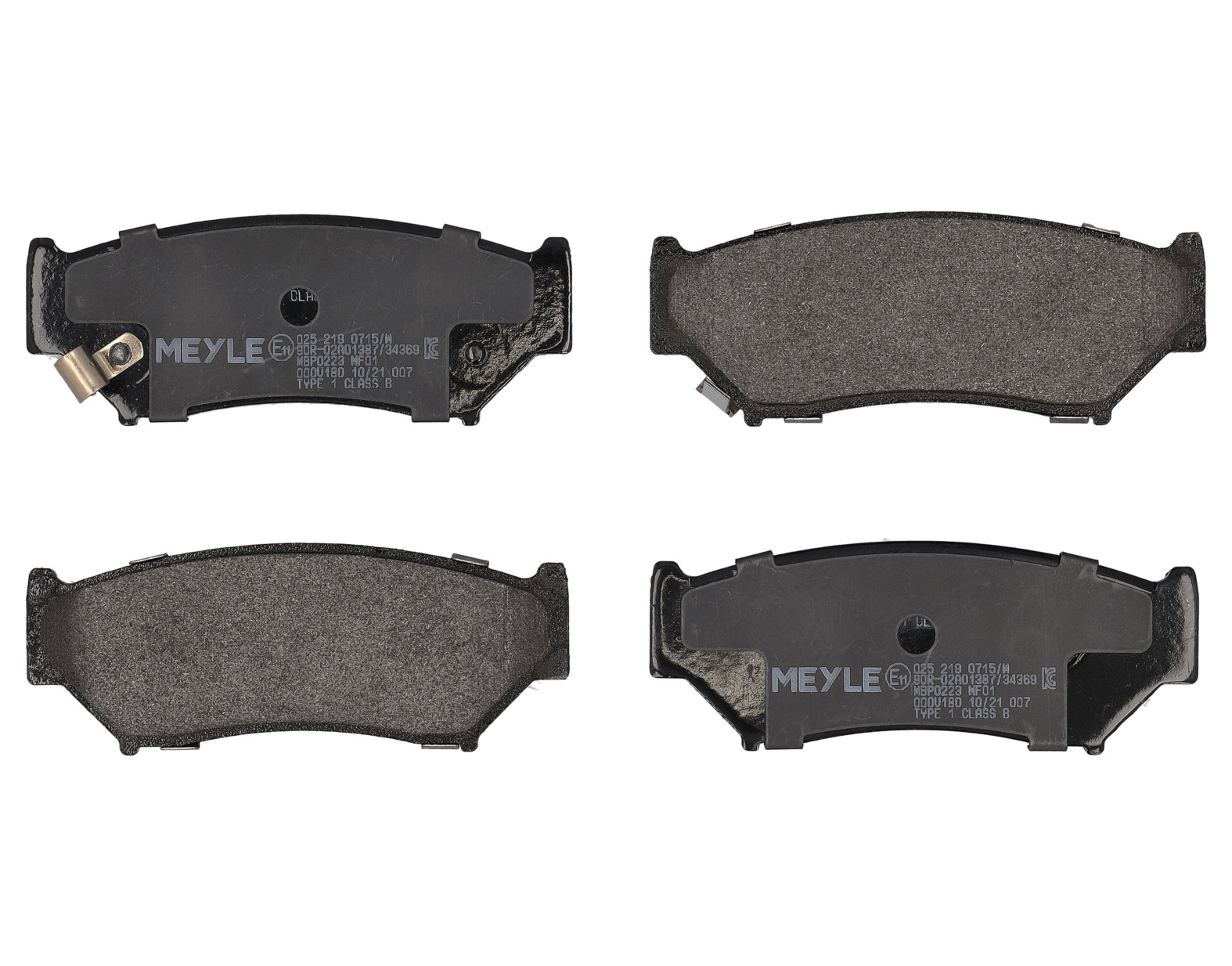 MEYLE Bremseklodser 0252190715w foraksel for CHEVROLET SUZUKI