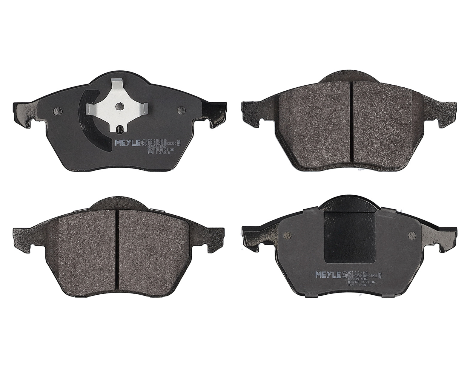 MEYLE Bremseklodser 0252191119 foraksel for AUDI SKODA VW