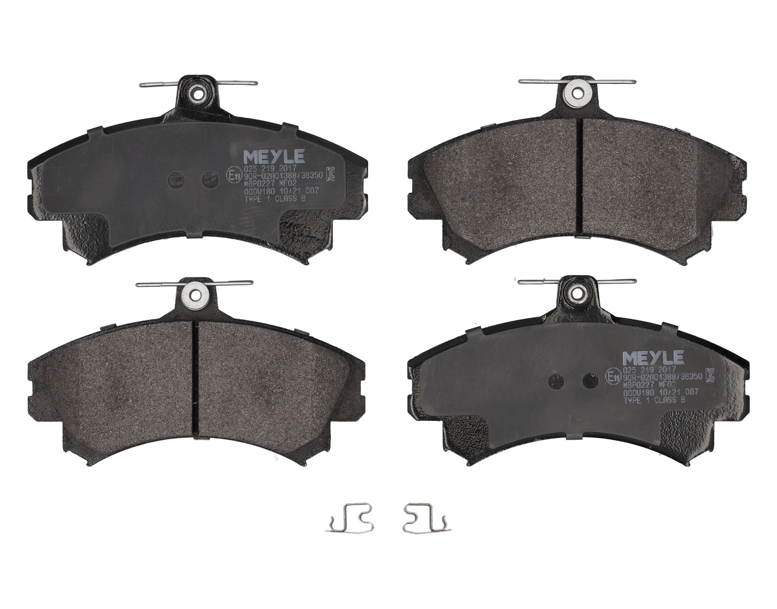 MEYLE Bremseklodser 0252192017 foraksel for MITSUBISHI SMART
