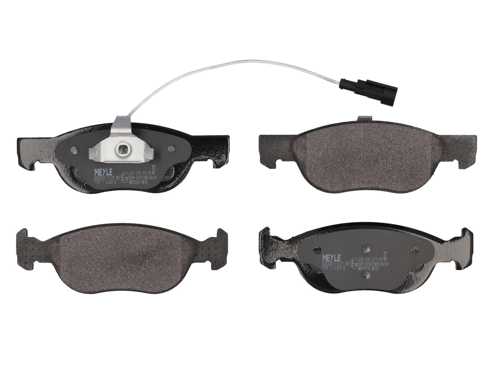 MEYLE Bremseklodser 0252192717w foraksel for FIAT LANCIA ALFA ROMEO