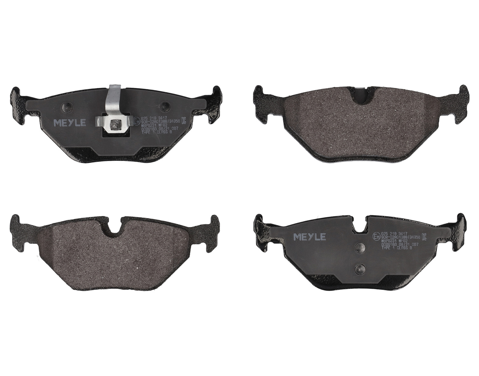 MEYLE Bremseklodser 0252193417 bagaksel for BMW SAAB MG ROVER