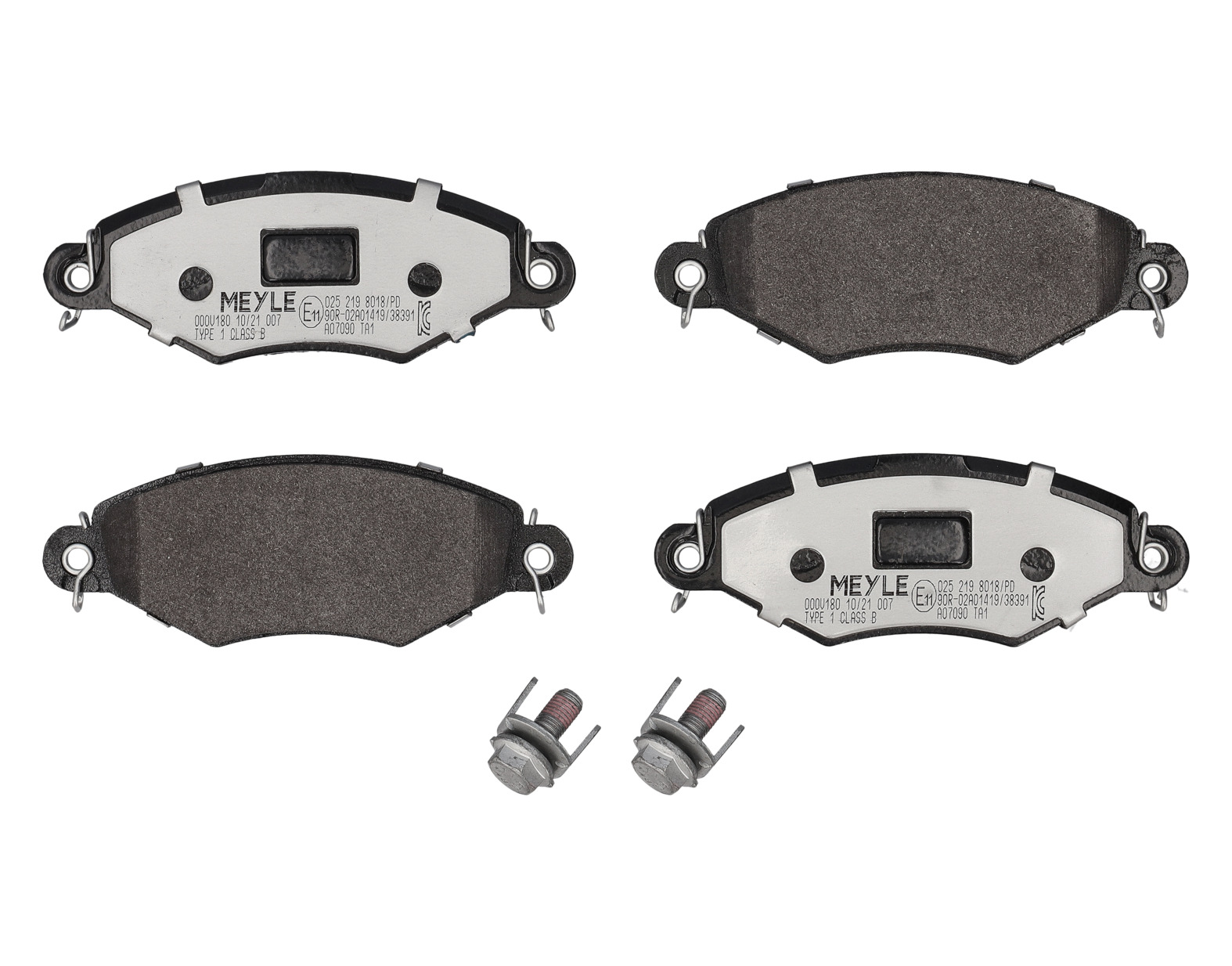 MEYLE Bremseklodser 0252198018pd foraksel for CITROËN PEUGEOT NISSAN RENAULT