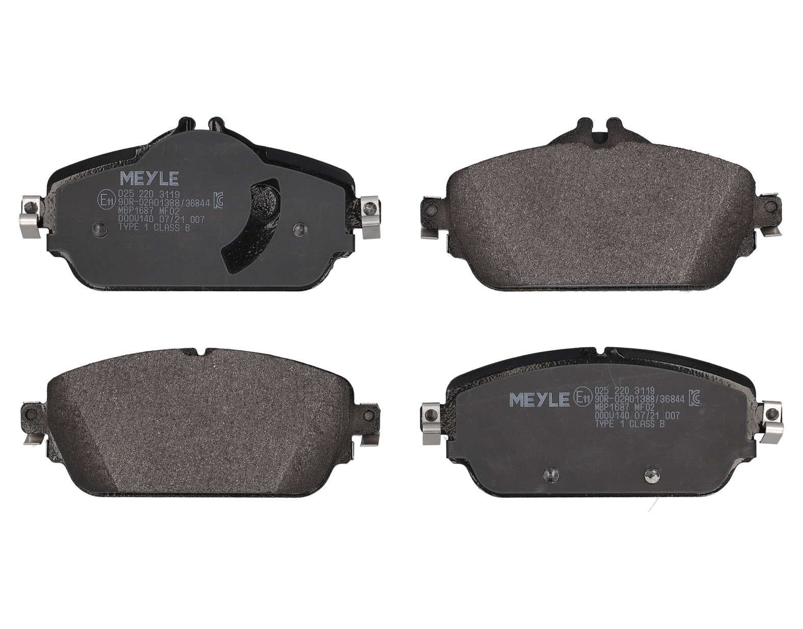 MEYLE Bremseklodser 0252203119 foraksel for MERCEDES-BENZ