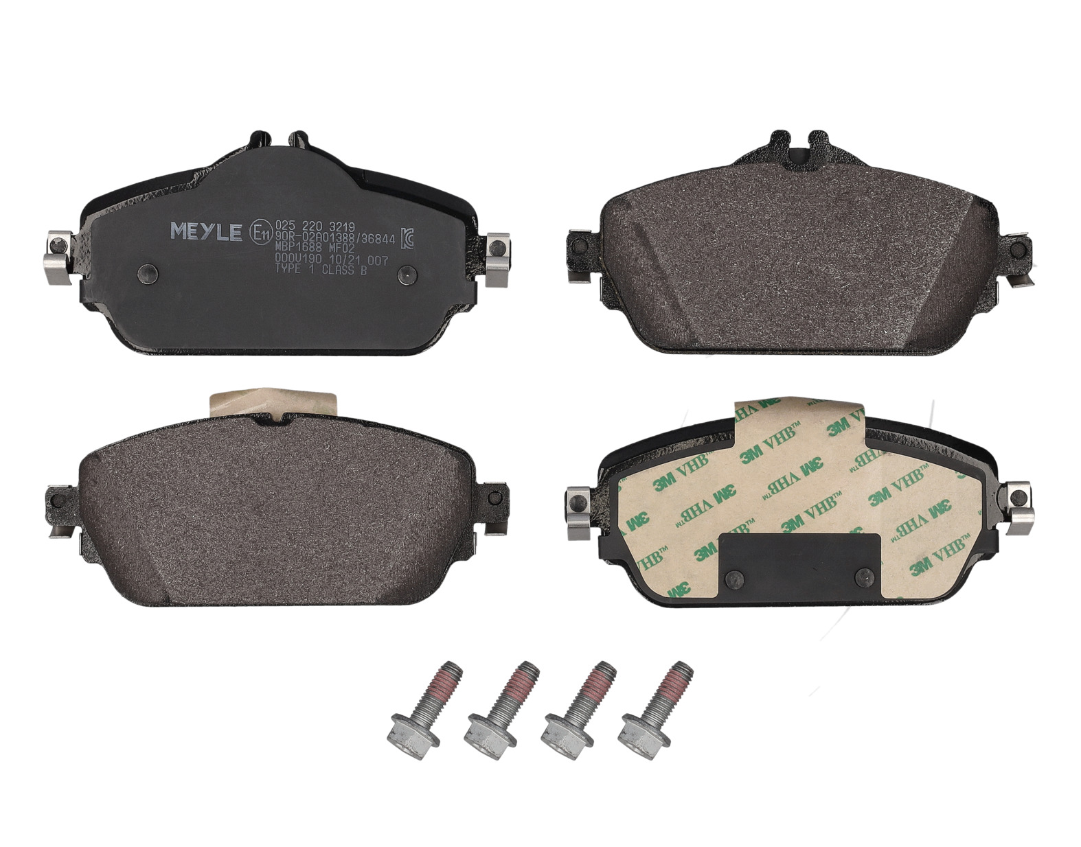 MEYLE Bremseklodser 0252203219 foraksel for MERCEDES-BENZ