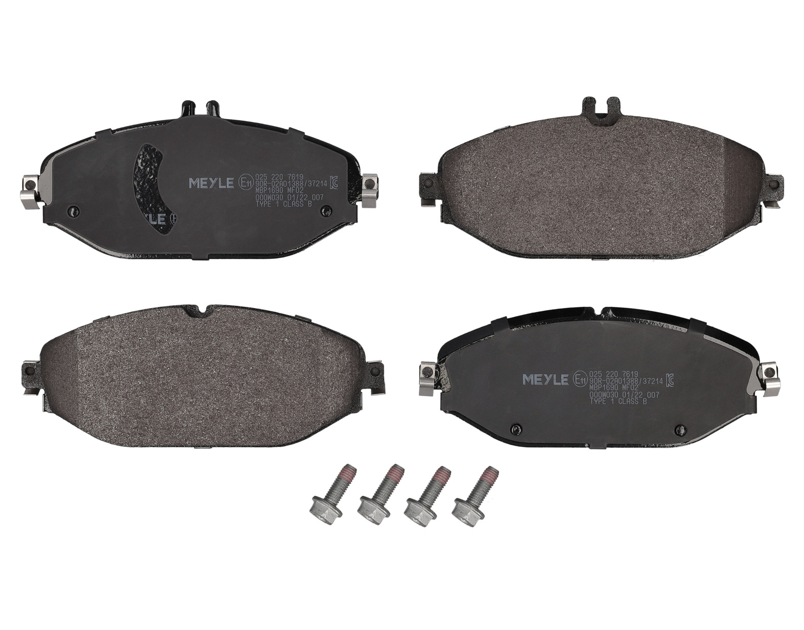 MEYLE Bremseklodser 0252207619 foraksel for MERCEDES-BENZ