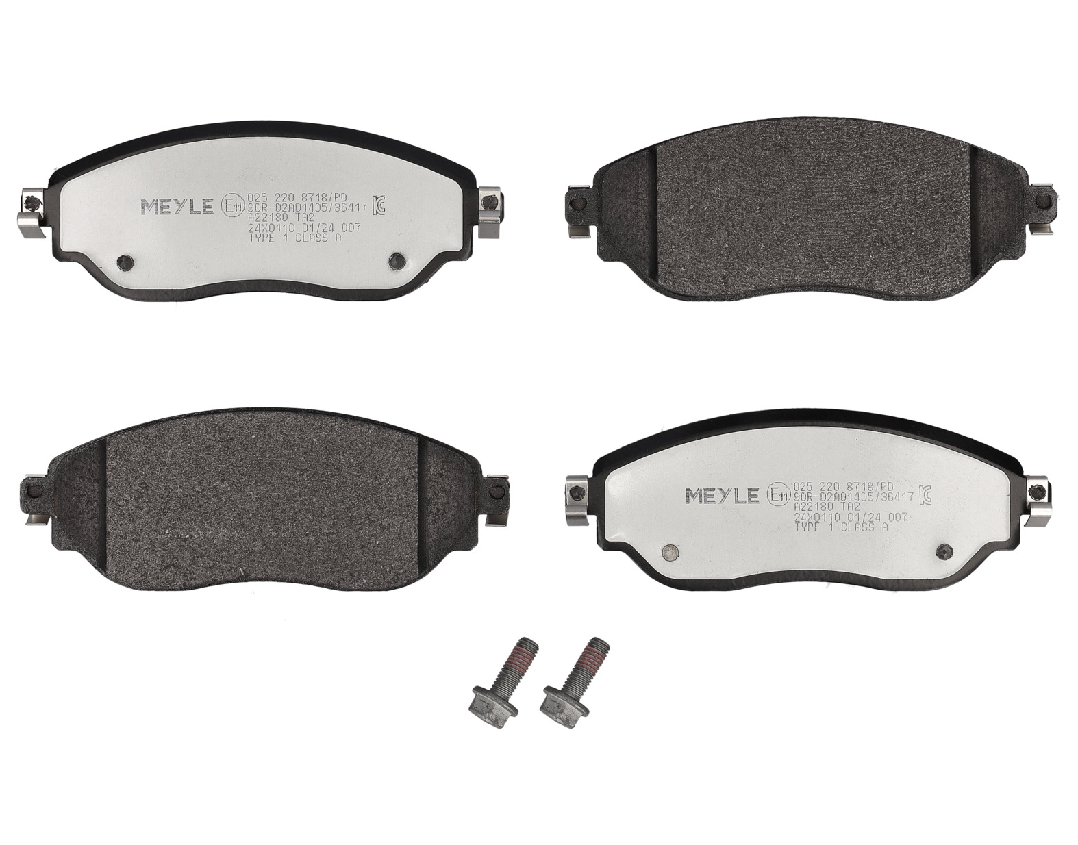MEYLE Bremseklodser 0252208718pd foraksel for VAUXHALL GENERAL MOTORS FIAT NISSAN RENAULT
