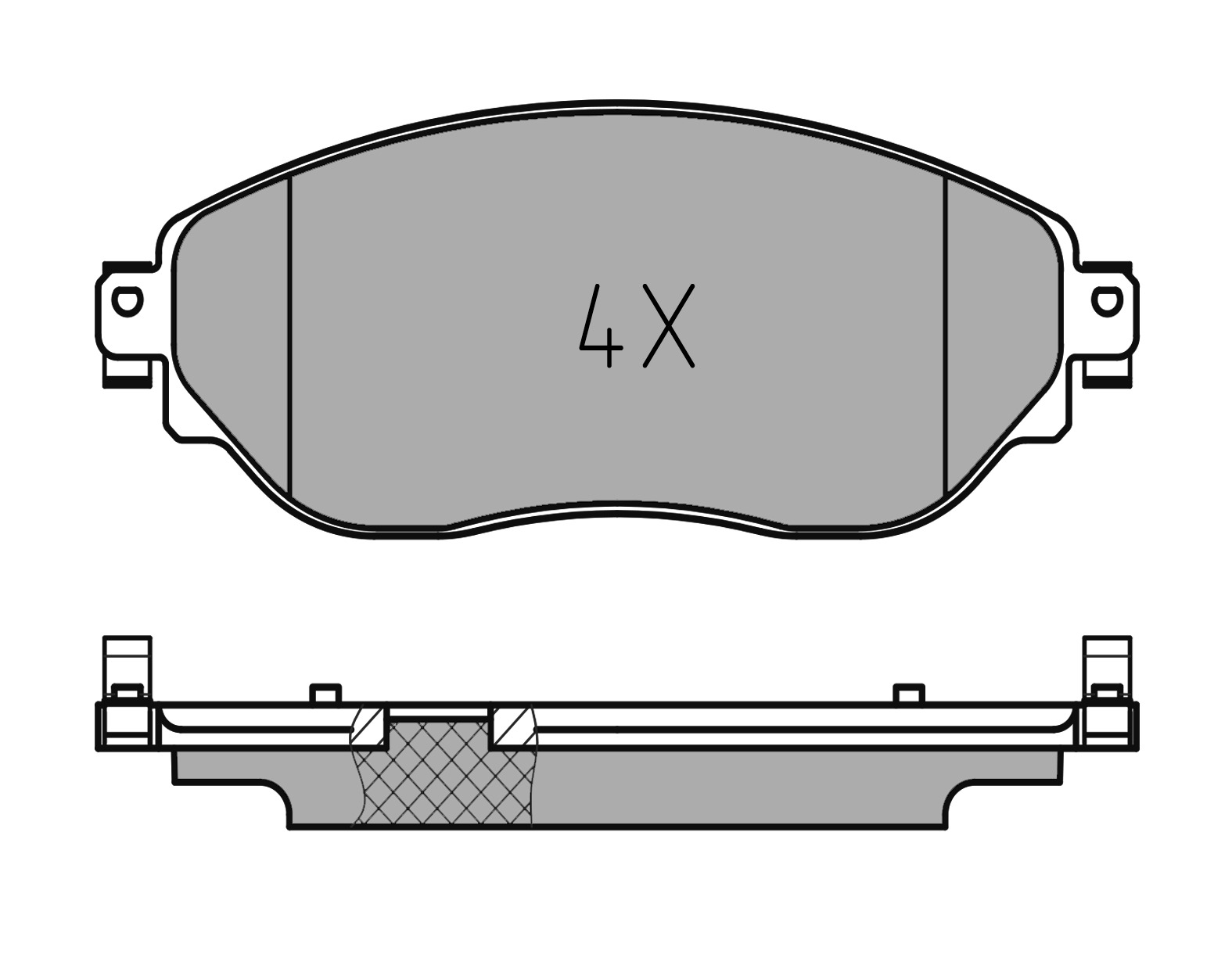 MEYLE Bremseklodser 0252208718 foraksel for VAUXHALL GENERAL MOTORS FIAT NISSAN RENAULT