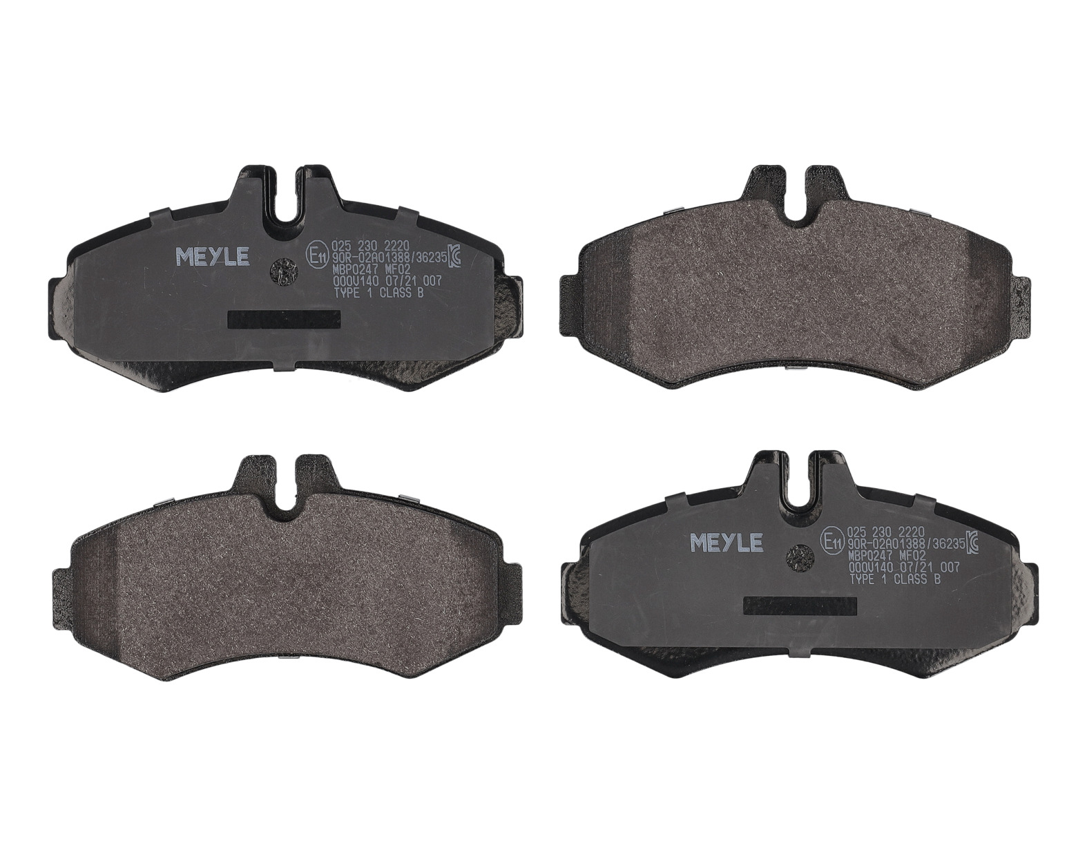 MEYLE Bremseklodser 0252302220 foraksel for MERCEDES-BENZ