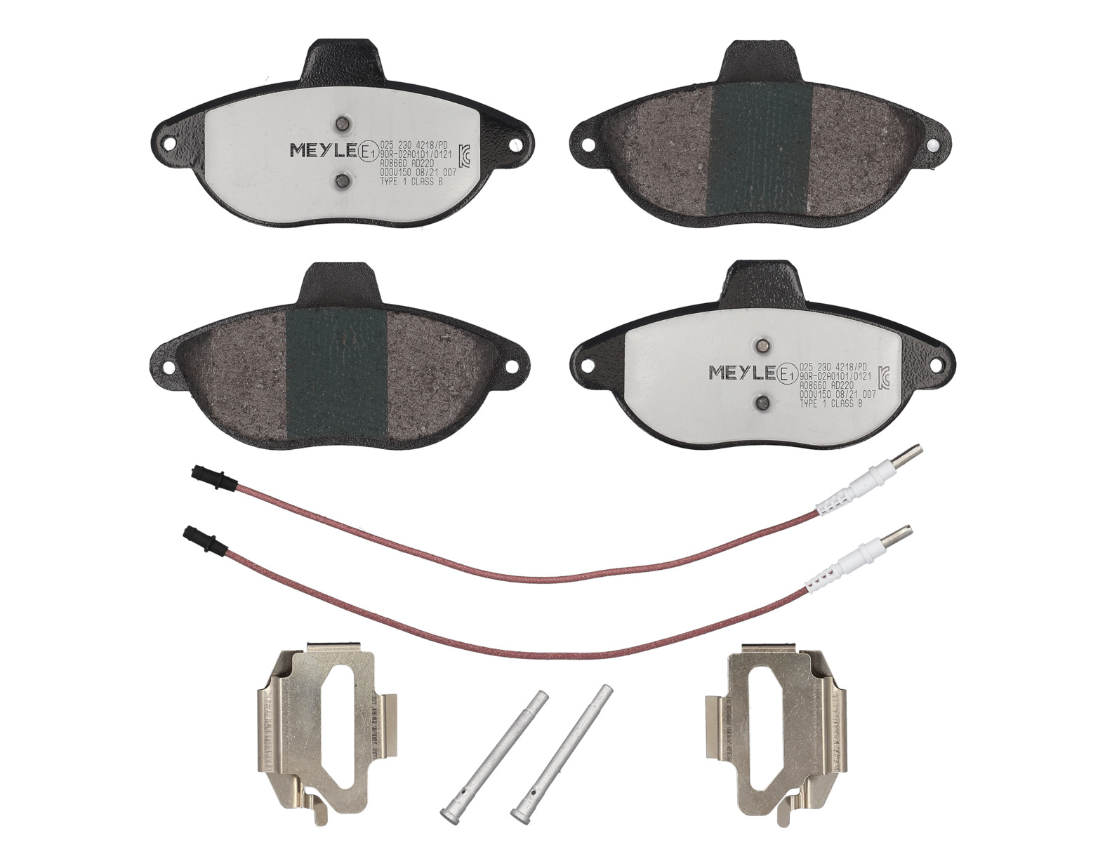 MEYLE Bremseklodser 0252304218pd foraksel for PEUGEOT CITROËN FIAT