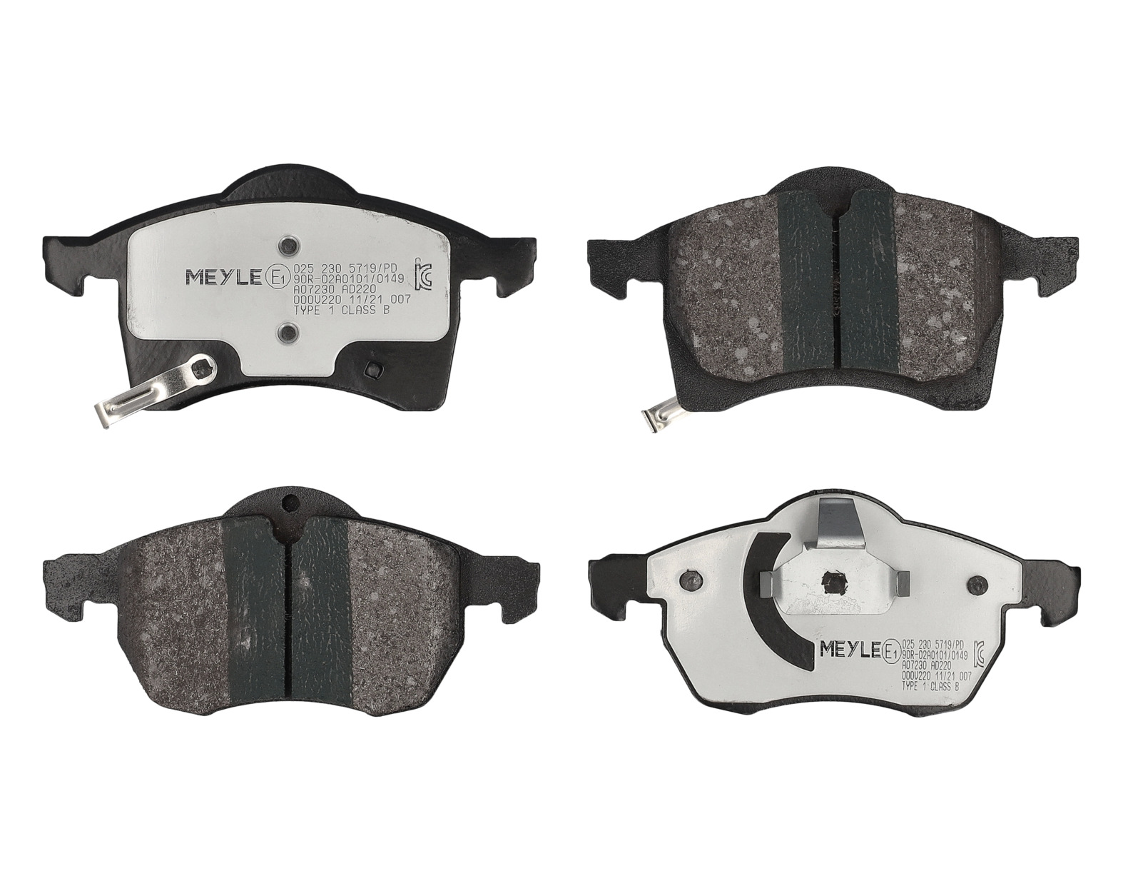 MEYLE Bremseklodser 0252305719pd foraksel for VAUXHALL GENERAL MOTORS