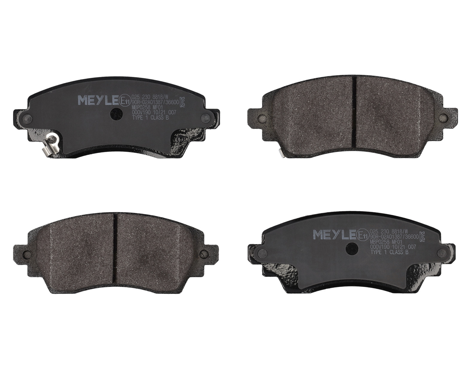 MEYLE Bremseklodser 0252308818w foraksel for TOYOTA