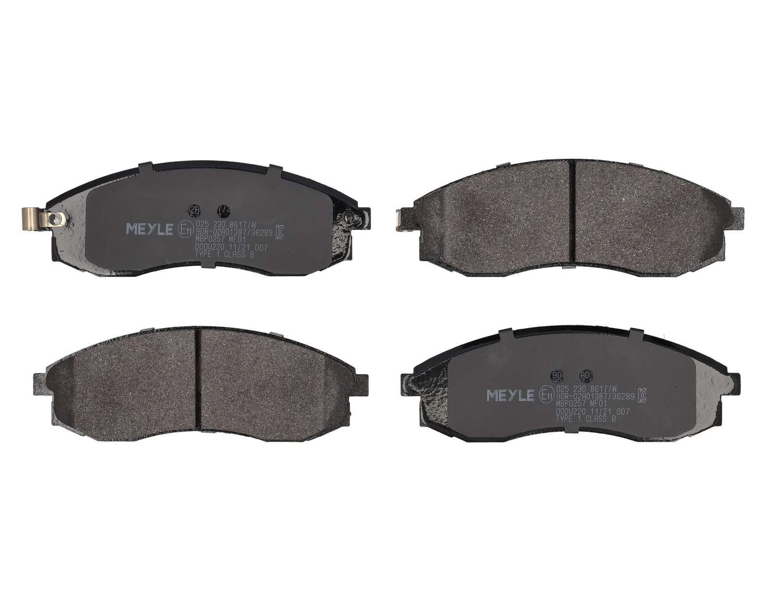 MEYLE Bremseklodser 0252308617w foraksel for MITSUBISHI NISSAN