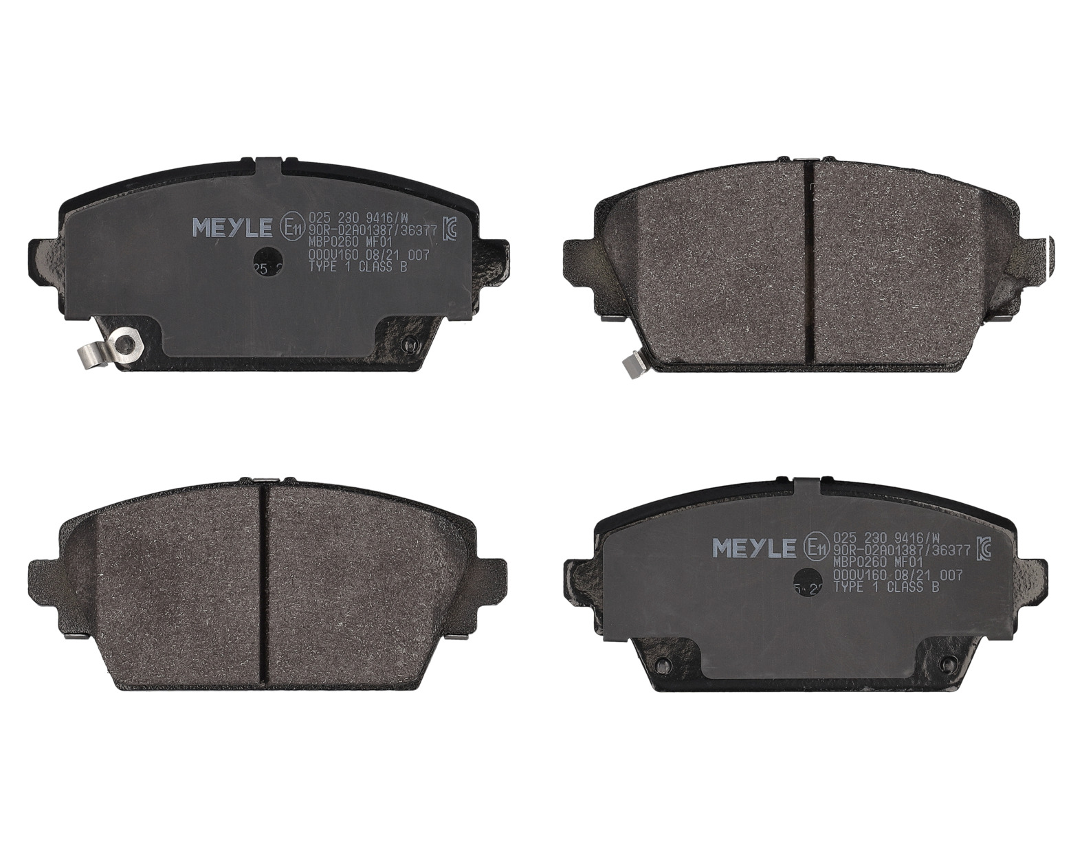 MEYLE Bremseklodser 0252309416w foraksel for HONDA MG NISSAN