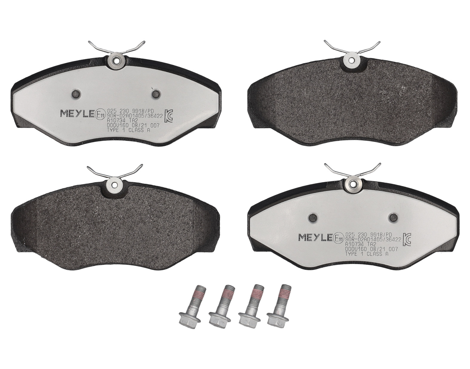 MEYLE Bremseklodser 0252309918pd foraksel for VAUXHALL OPEL GENERAL MOTORS NISSAN RENAULT