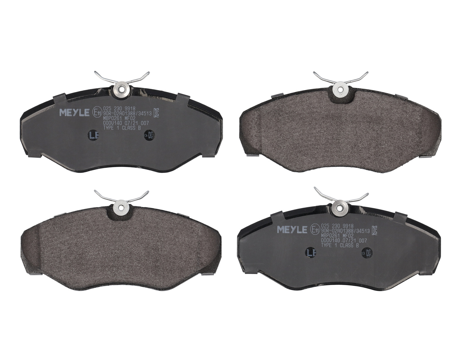 MEYLE Bremseklodser 0252309918 foraksel for VAUXHALL OPEL GENERAL MOTORS NISSAN RENAULT