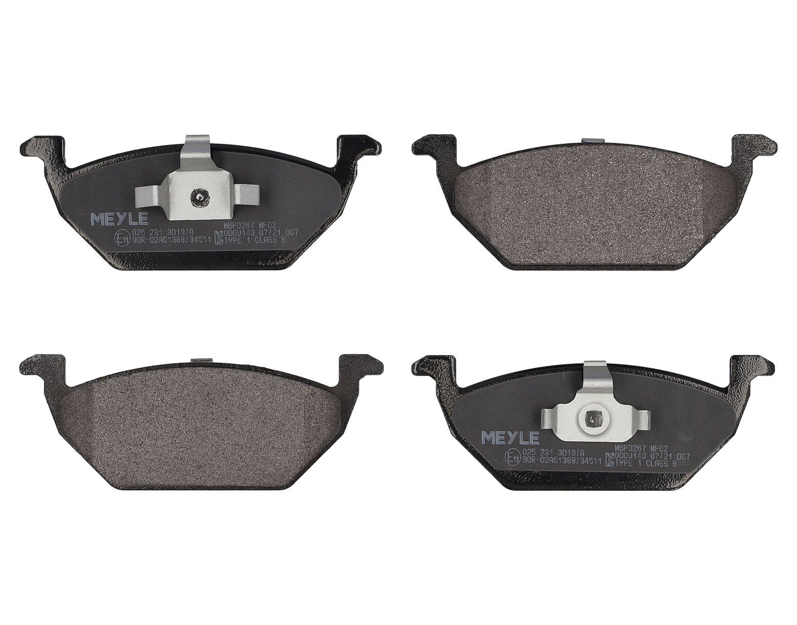 MEYLE Bremseklodser 0252313019a foraksel for VW SKODA AUDI