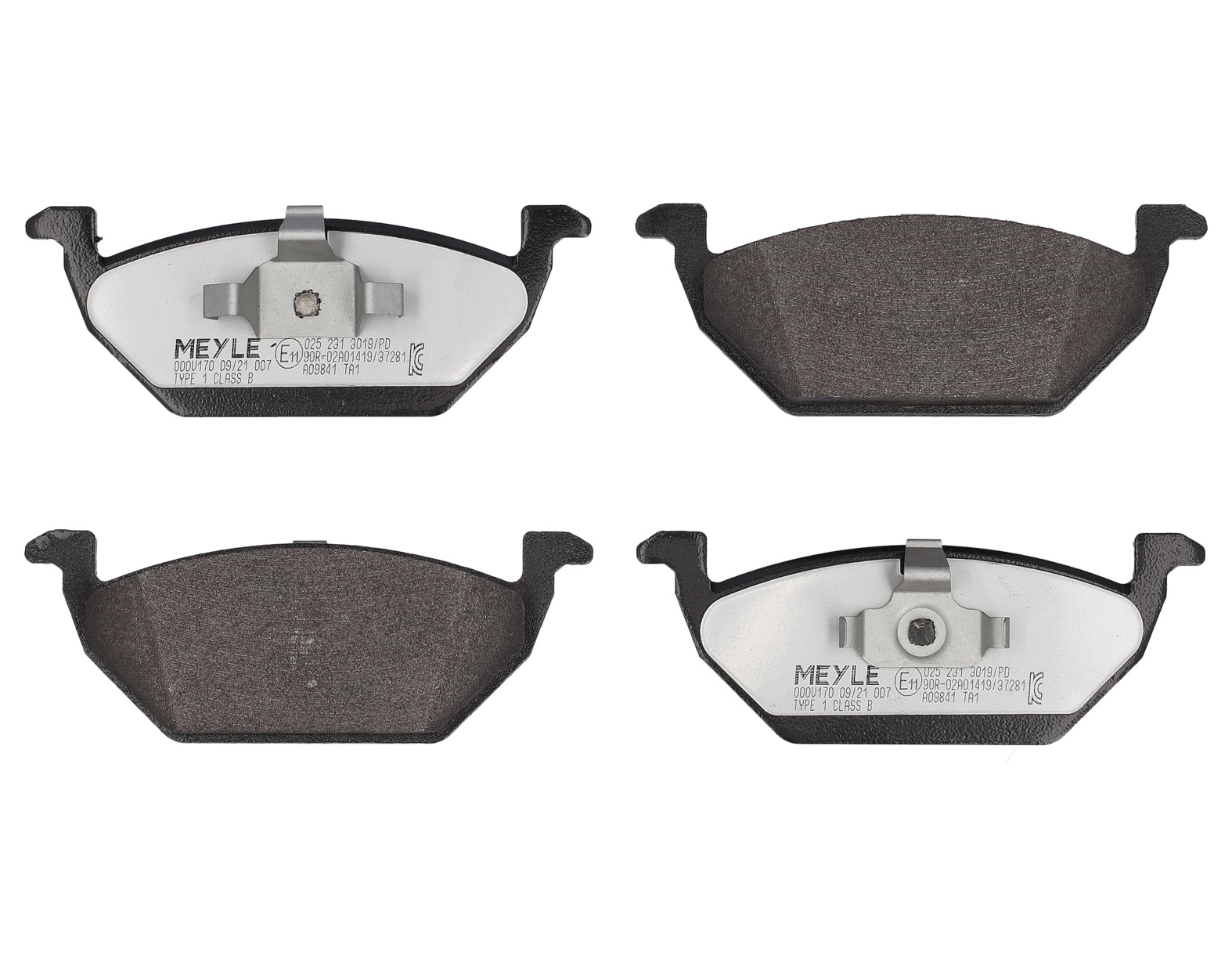 MEYLE Bremseklodser 0252313019pd foraksel for VW SKODA AUDI